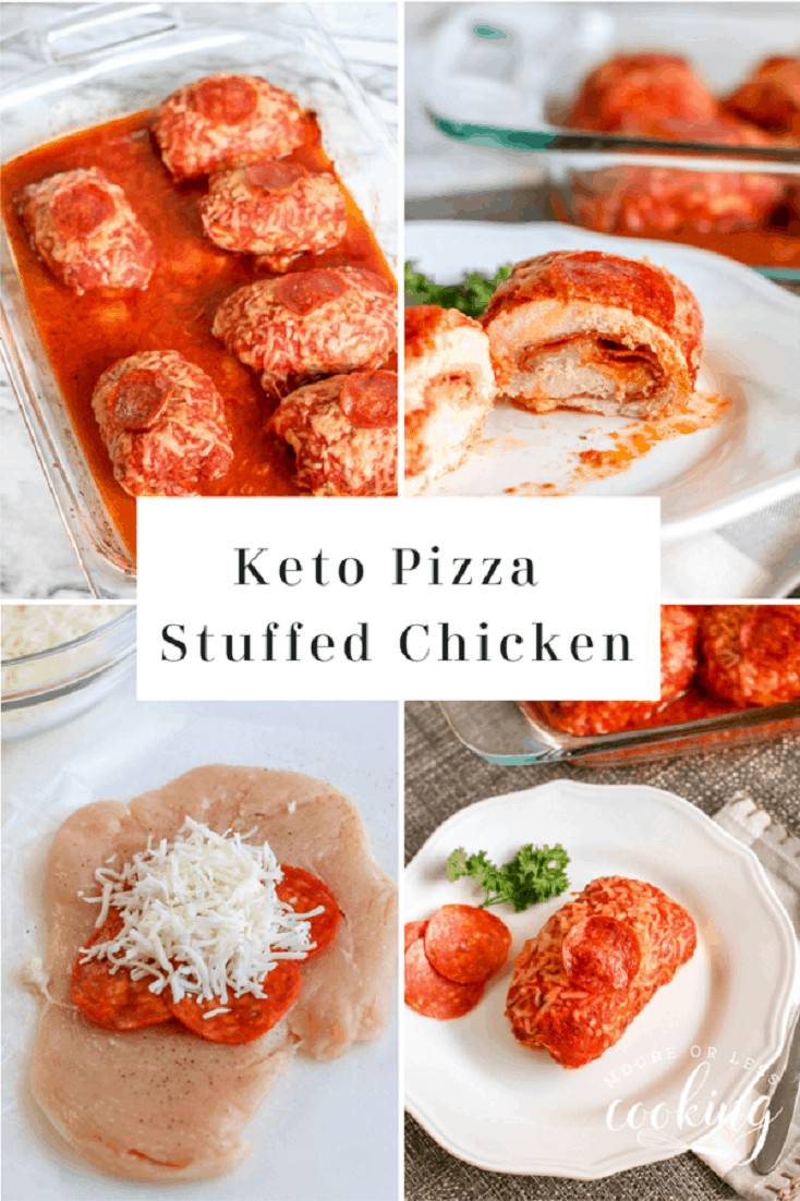 Pizza Stuffed Chicken Keto
 Keto Pizza Stuffed Baked Chicken Moore or Less Cooking