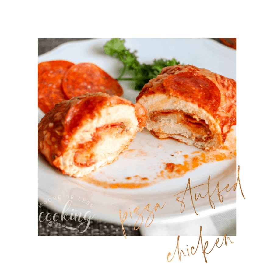 Pizza Stuffed Chicken Keto
 Keto Pizza Stuffed Baked Chicken Moore or Less Cooking