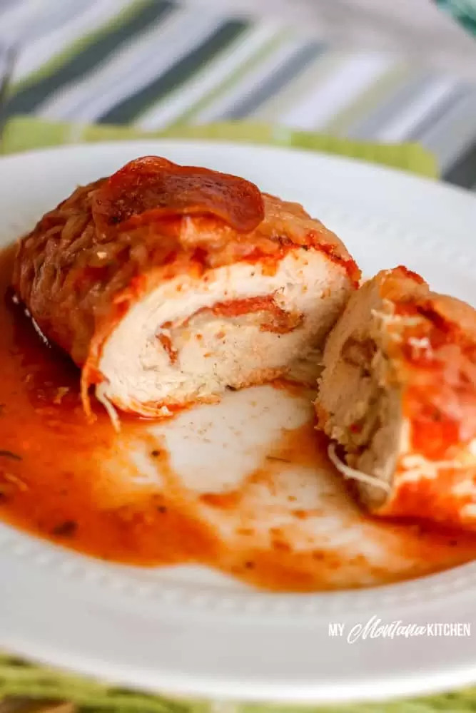 Pizza Stuffed Chicken Keto
 Pizza Stuffed Baked Chicken