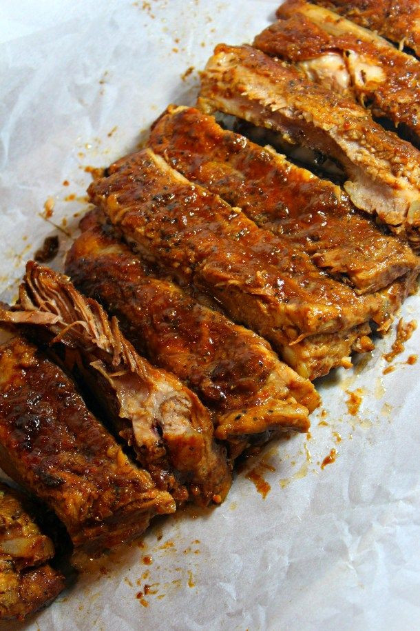 Pork Ribs In The Crockpot Keto
 Crockpot Smoky BBQ Pork Ribs Recipe