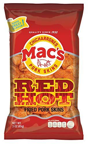 Pork Rinds Low Carb Keto
 Mac’s BBQ Pork Skins Low Carb Keto Friendly Snack