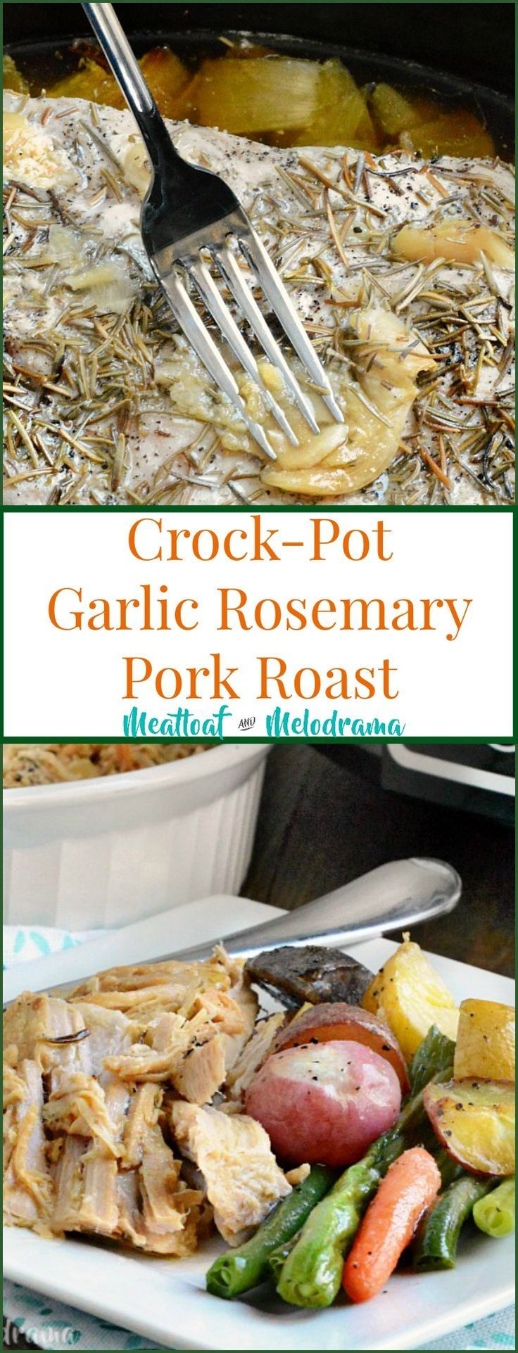 Pork Roast Crock Pot Recipes Slow Cooker Keto
 Crock Pot Garlic Rosemary Pork Roast Recipe