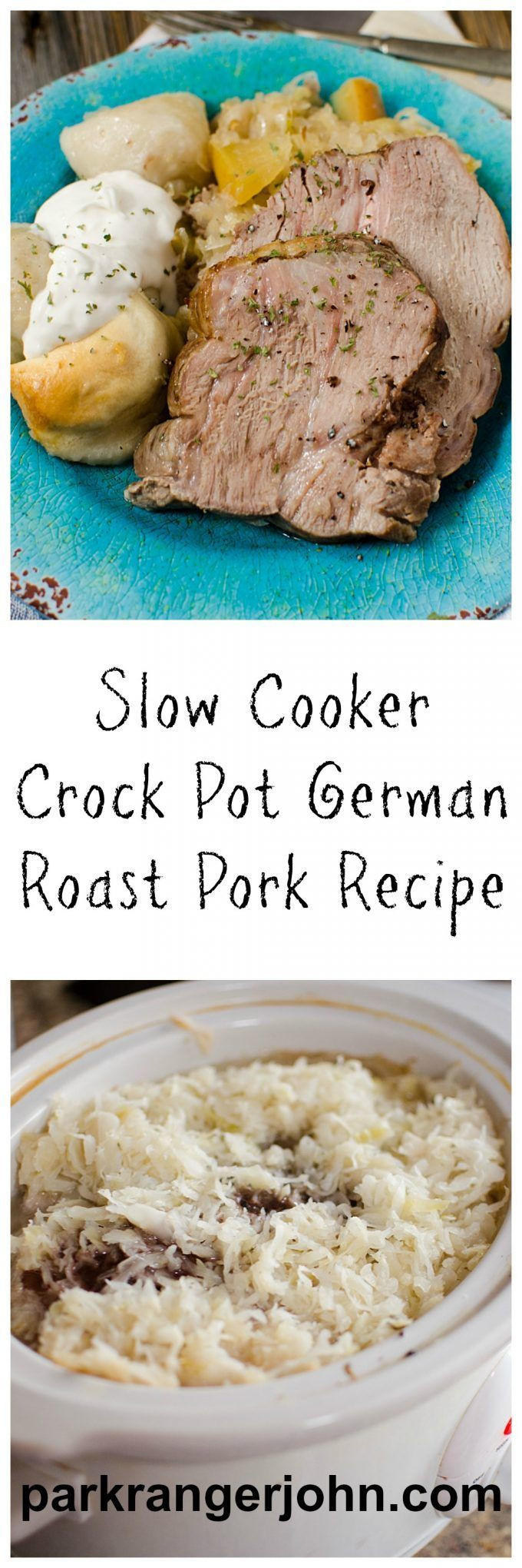 Pork Roast Crock Pot Recipes Slow Cooker Keto
 Slow Cooker Crock Pot German Pork Roast & Sauerkraut is