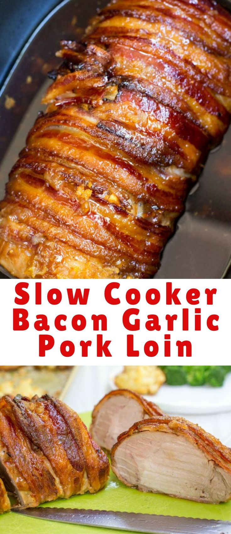 Pork Tenderloin Recipes In Crockpot Slow Cooker Keto
 Slow Cooker Bacon Garlic Pork Loin is a take on my most