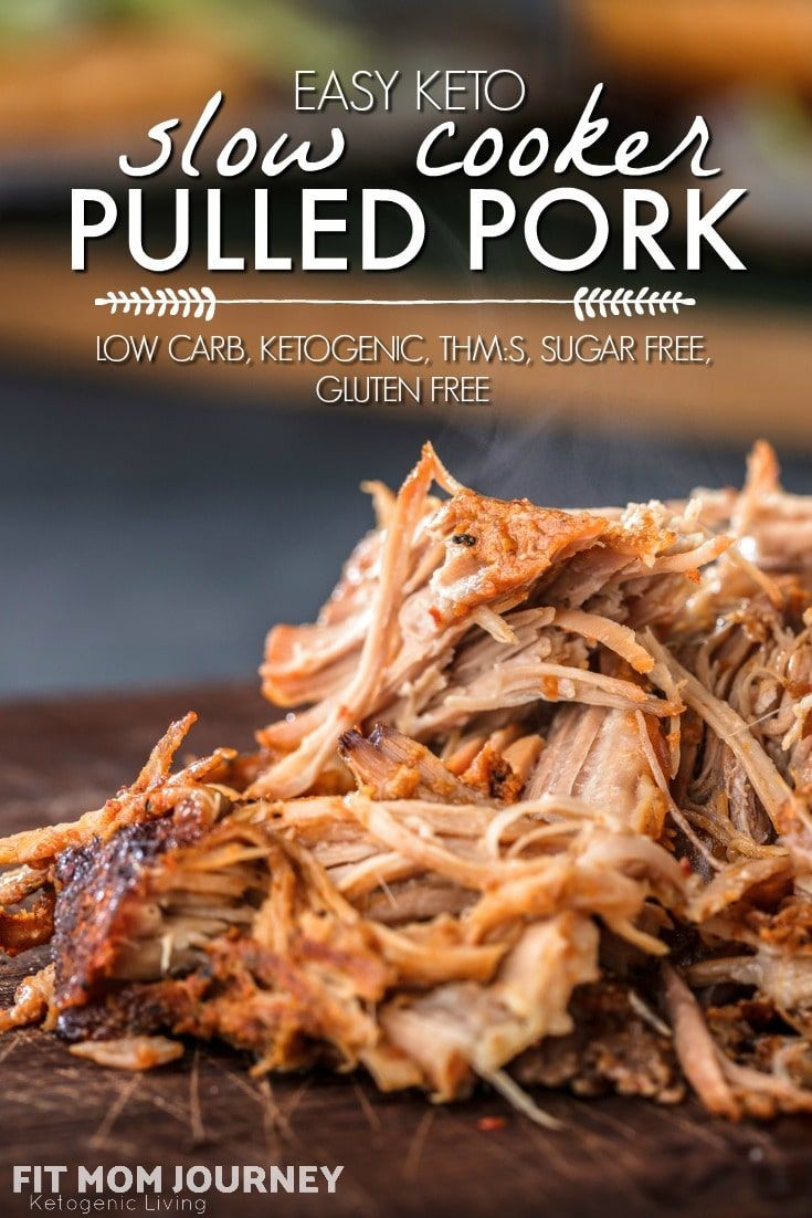 Pulled Pork Slow Cooker Keto
 Easy Slow Cooker Pulled Pork Ketogenic Low Carb THM S
