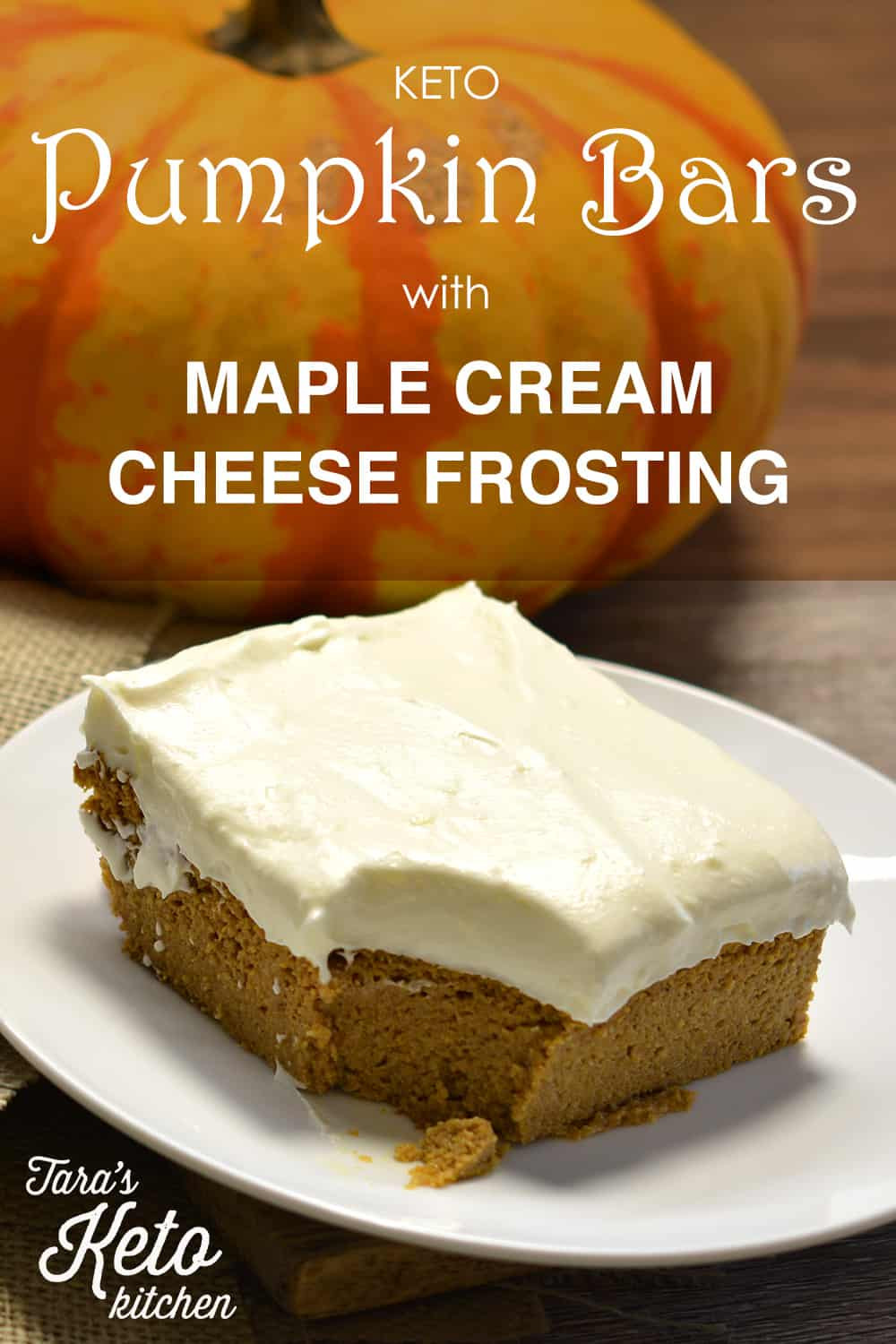 Pumpkin Keto Bars
 Keto Pumpkin Bars with Maple Cream Cheese Frosting from