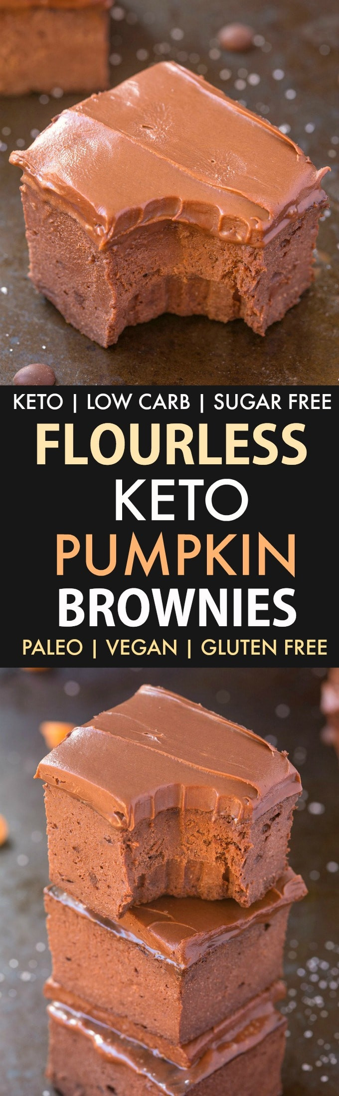 Pumpkin Keto Brownies
 Flourless Paleo Vegan Pumpkin Brownies Keto Low Carb