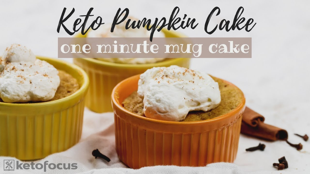 Pumpkin Keto Cake
 KETO PUMPKIN MUG CAKE e minute low carb cake