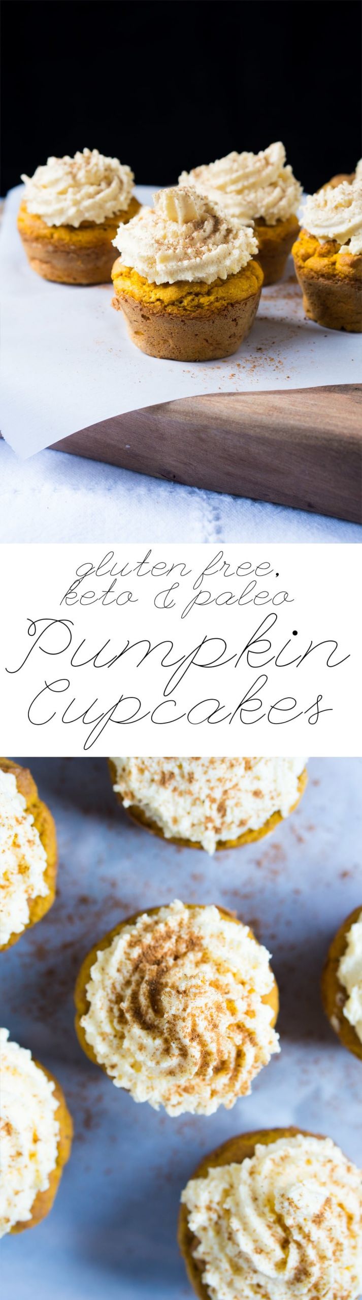 Pumpkin Keto Cupcakes
 Suuuper Tender & Moist Keto Pumpkin Cupcakes