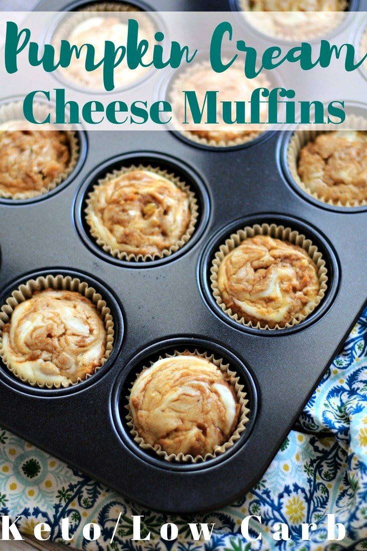 Pumpkin Keto Muffins
 Keto Pumpkin Muffins with Cream Cheese Swirl Low Carb