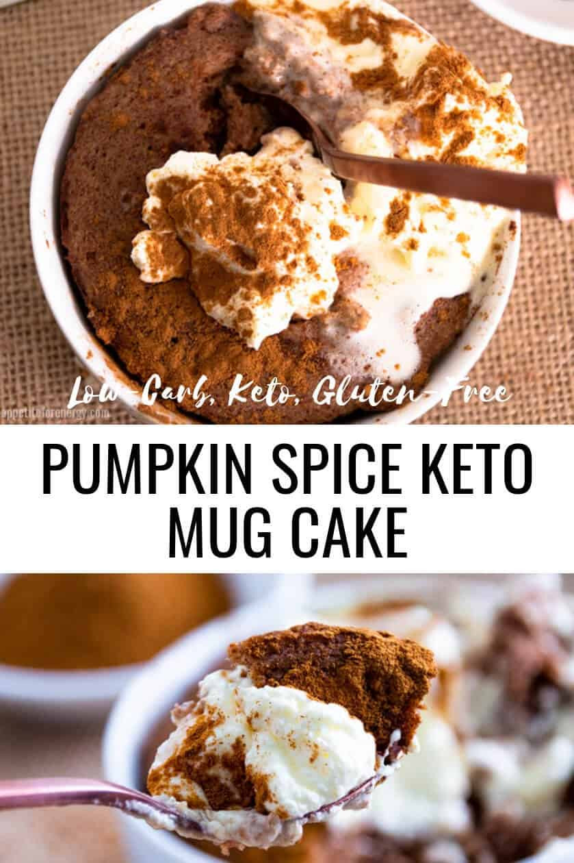 Pumpkin Keto Mug Cake
 Pumpkin Spice Keto Mug Cake