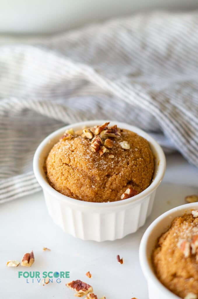 Pumpkin Keto Mug Cake
 Keto Pumpkin Mug Cake – two servings in 5 minutes