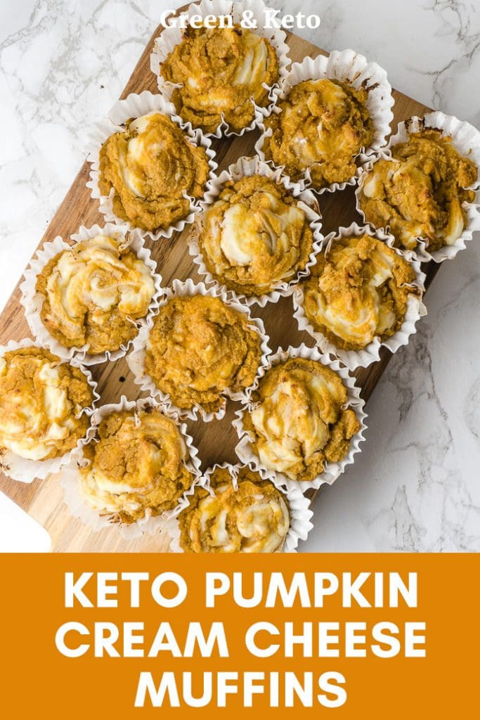 Pumpkin Keto Recipes Muffins
 Keto Pumpkin Cream Cheese Muffins Green and Keto
