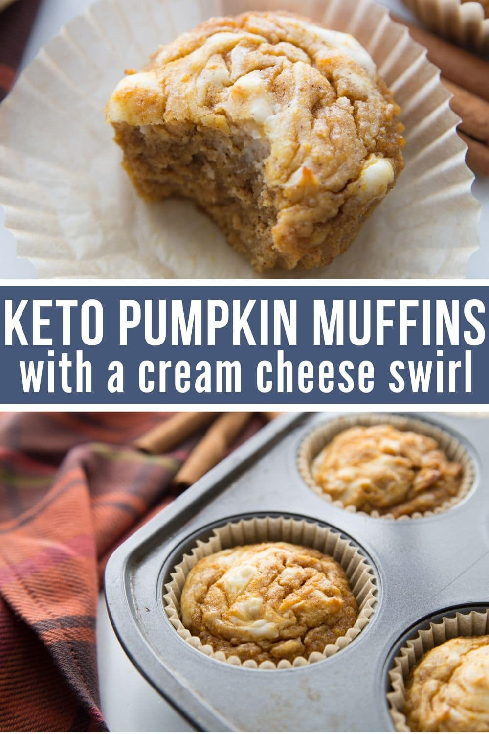 Pumpkin Keto Recipes Muffins
 Keto Pumpkin Muffins with Cream Cheese Swirl Low Carb