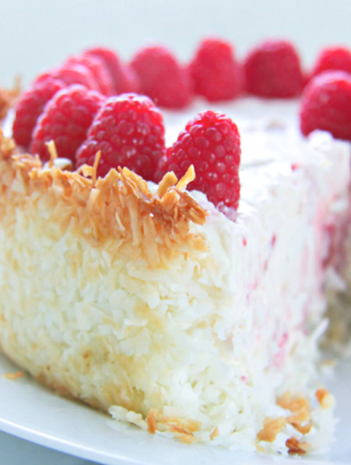 Raspberry Keto Dessert
 Keto Raspberry Cheesecake with Coconut Crust