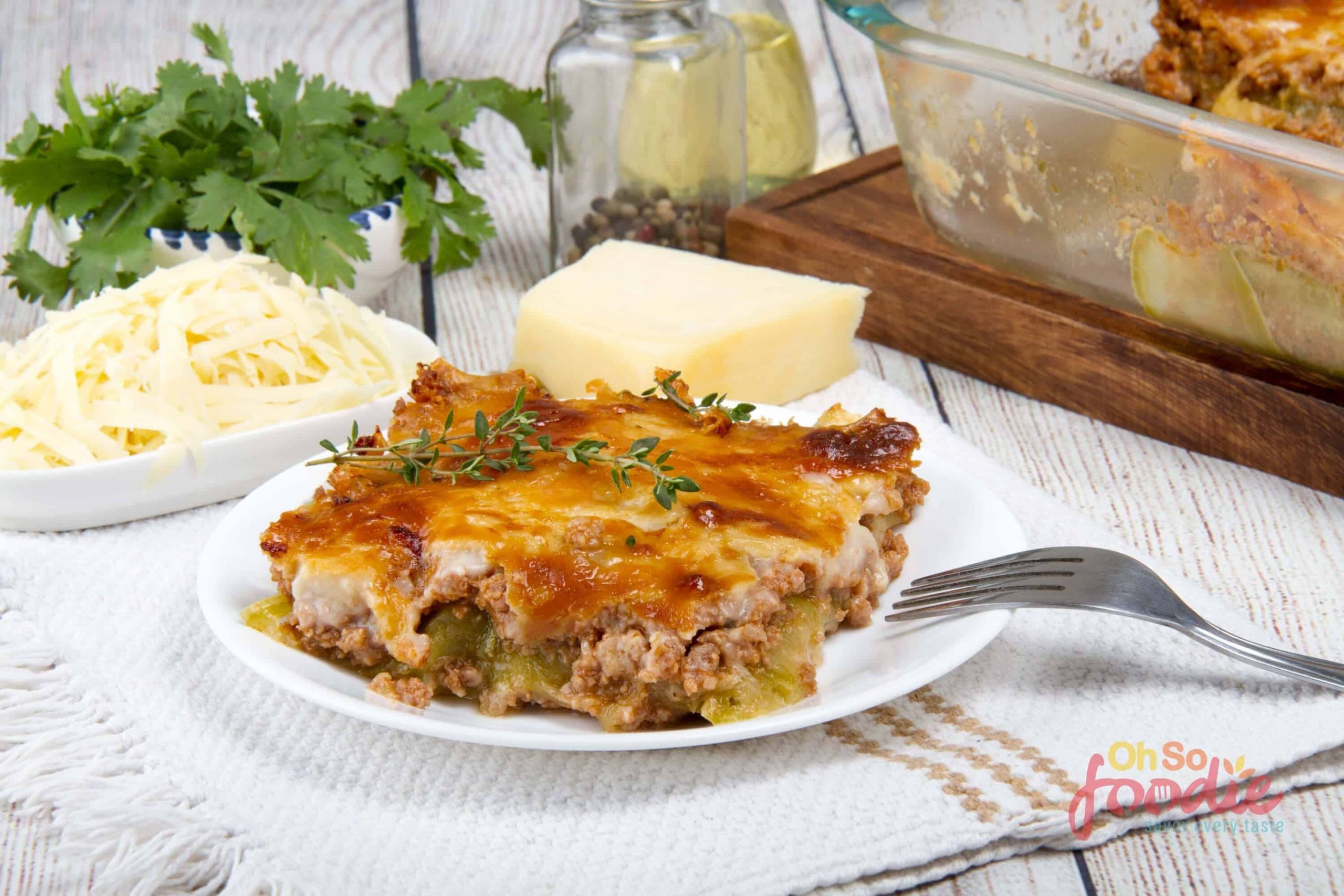 Receta Zucchini Keto
 Keto Zucchini Lasagna With Meat And Bechamel Sauce Oh So