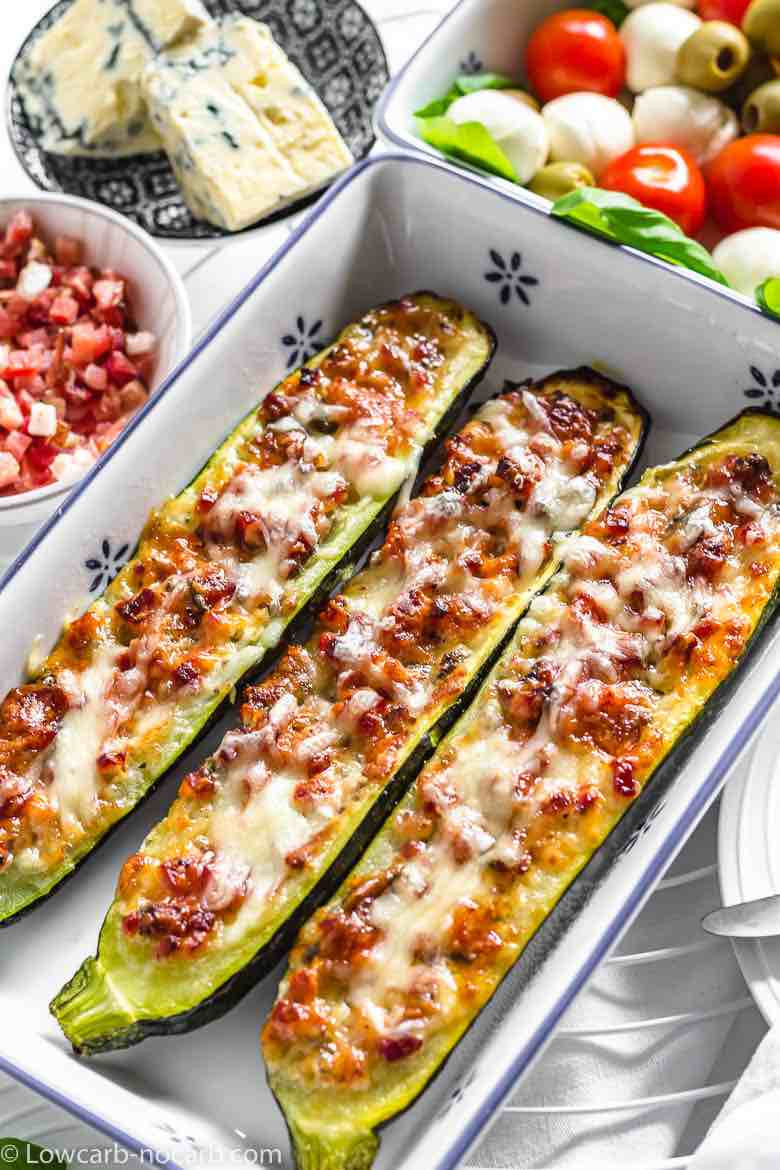 Recette Zucchini Keto
 Those easy to make Keto Bacon Zucchini Boats filled with