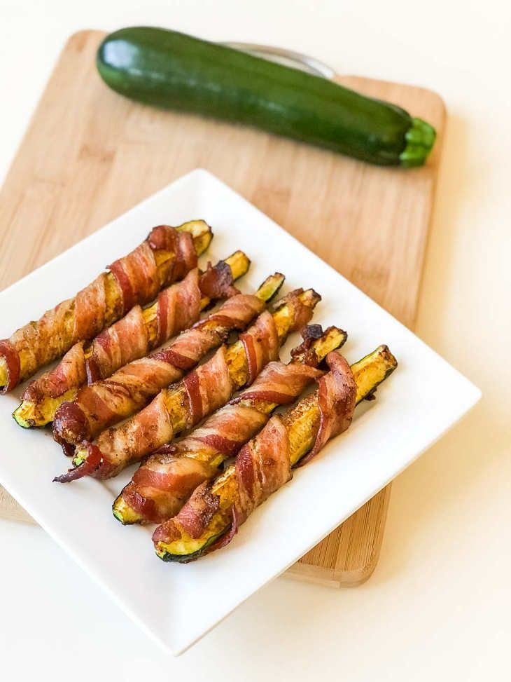 Recette Zucchini Keto
 keto zucchini fries wrapped in bacon
