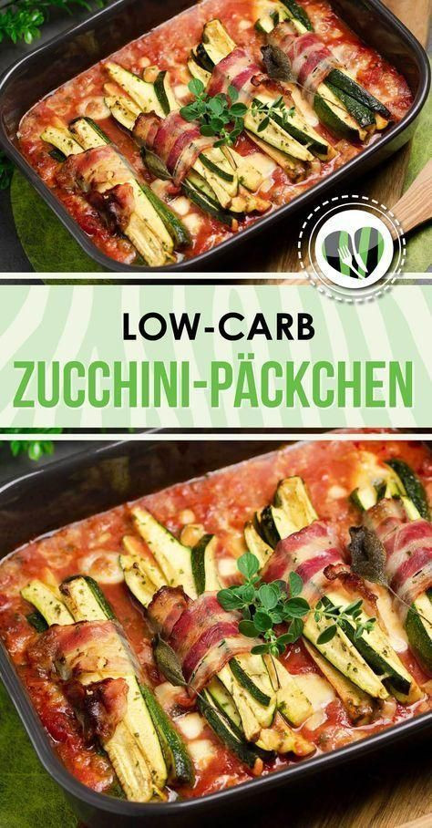 Recette Zucchini Keto
 Zucchini Päckchen in Tomatensoße Low Carb LCHF Keto