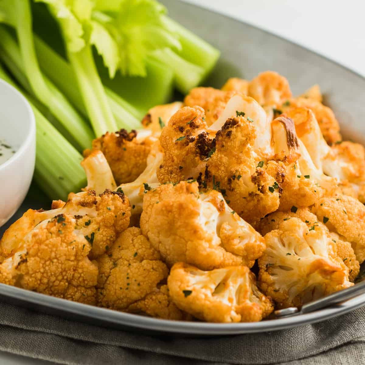 Roasted Buffalo Cauliflower Keto
 Keto Buffalo Cauliflower Bites