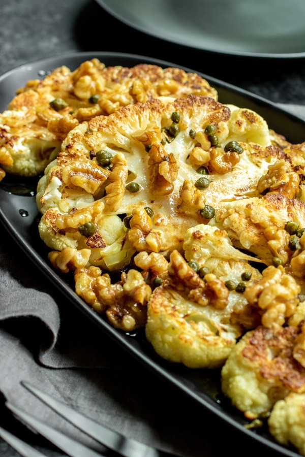 Roasted Cauliflower Keto
 Roasted Cauliflower Steaks with Brown Butter Low Carb