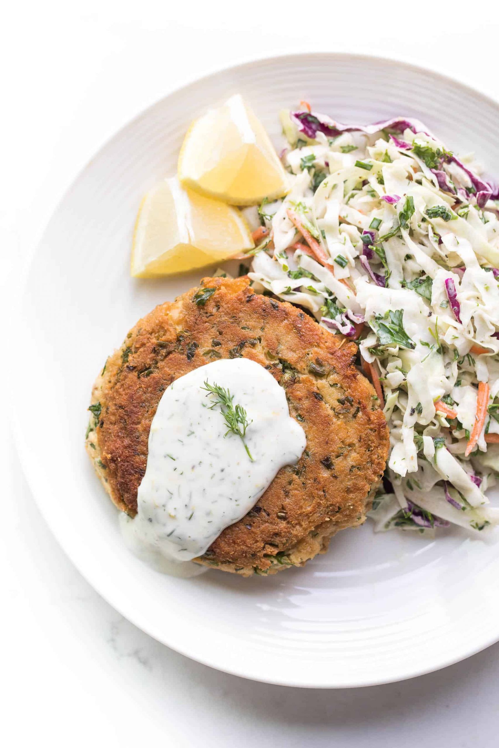 Salmon Cakes With Canned Salmon Keto
 Whole30 Keto Salmon Cakes with Lemon Dill Aioli Tastes