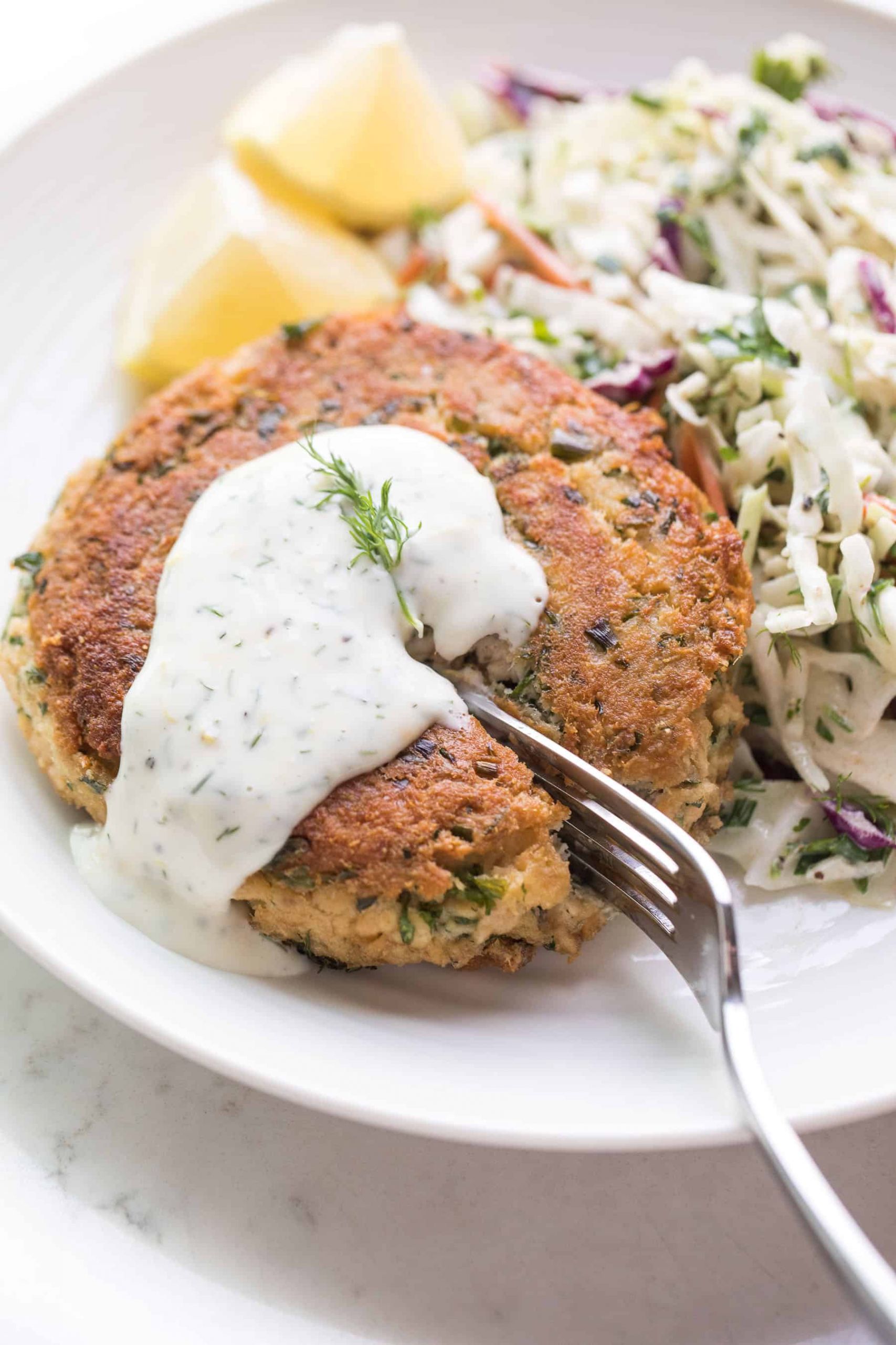 Salmon Cakes With Canned Salmon Keto
 Whole30 Keto Salmon Cakes with Lemon Dill Aioli Tastes