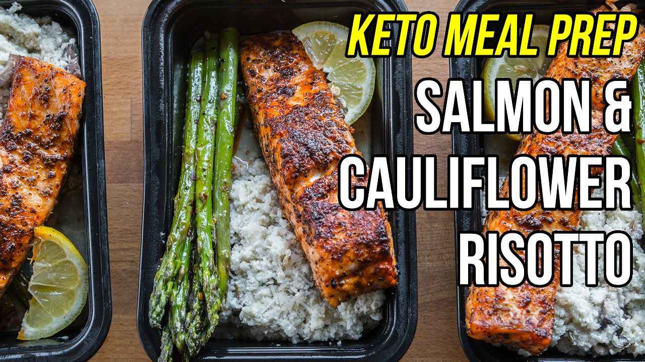 Salmon Keto Meal Prep Quick Keto Meal Prep Salmon & Cauliflower Risotto