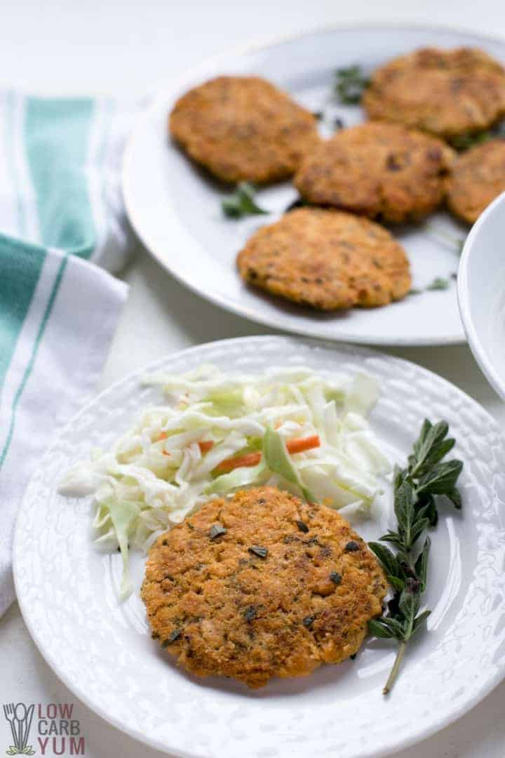 Salmon Keto Patties
 Keto Salmon Patties or Cakes with Canned Meat