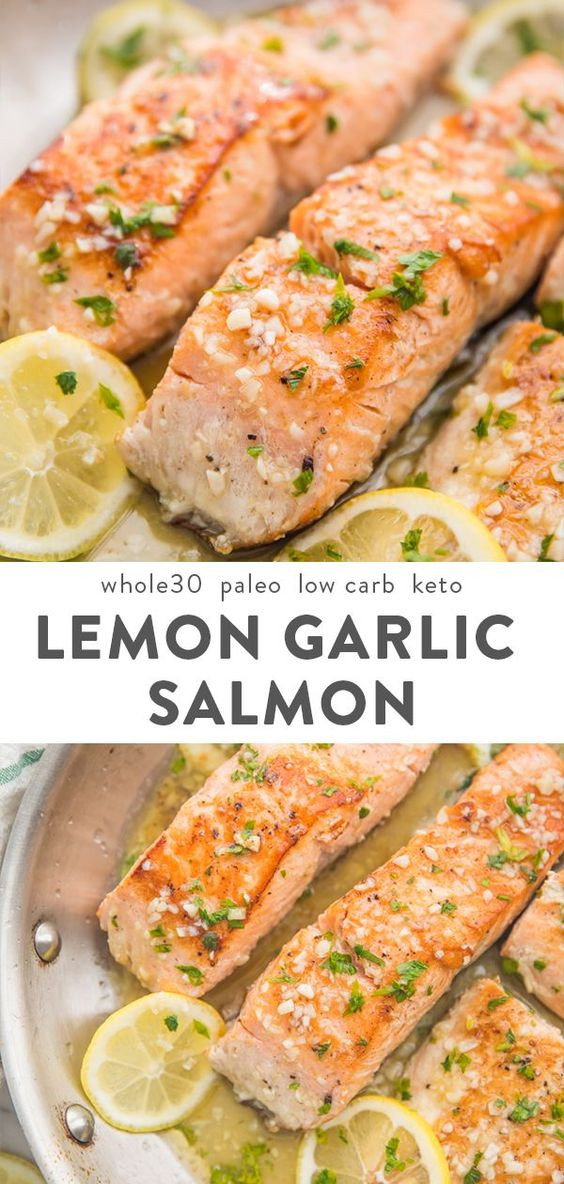 Salmon Keto Recipes Low Carb
 Lemon Garlic Salmon Whole30 Paleo Low Carb Keto Mom