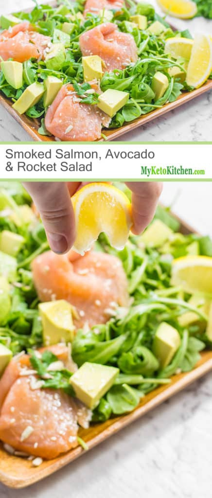 Salmon Keto Salad
 Salmon & Avocado Keto Salad Healthy Fats and Leafy Greens