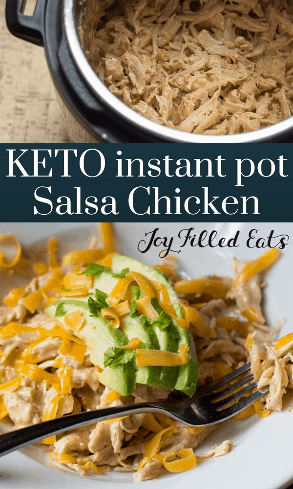 Salsa Chicken Crockpot Keto
 Keto Salsa Chicken Instant Pot Crock Pot or Stove Top
