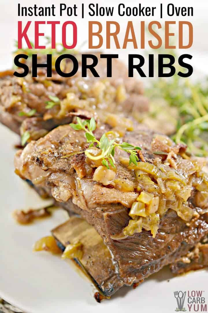 Short Ribs Slow Cooker Keto
 Keto short ribs slow cooker recipe for tender and juicy
