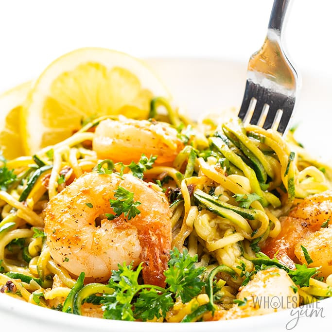 Shrimp Keto Recipes Zucchini Noodles
 Low Carb Keto Shrimp Scampi With Zucchini Noodles