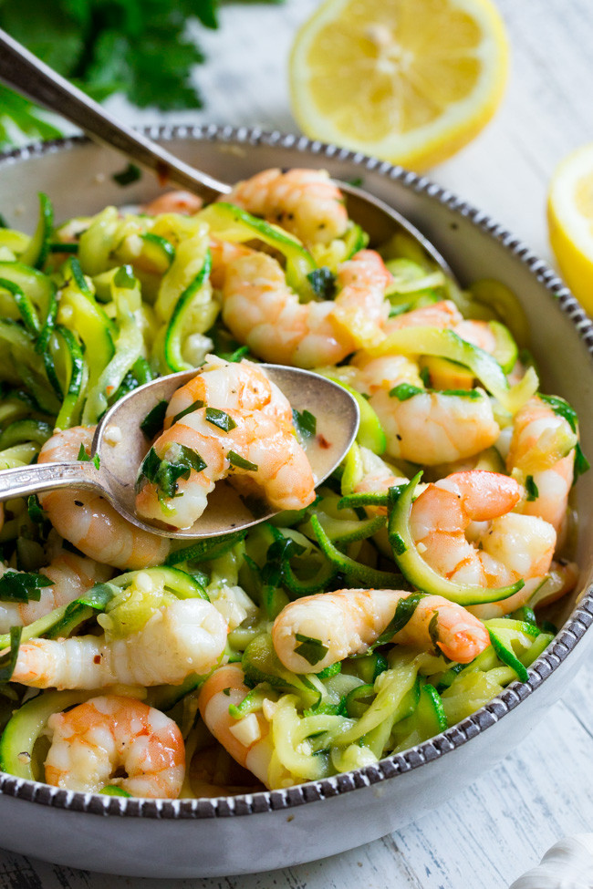 Shrimp Keto Recipes Zucchini Noodles
 Paleo Shrimp Scampi with Zucchini Noodles Whole30 Keto