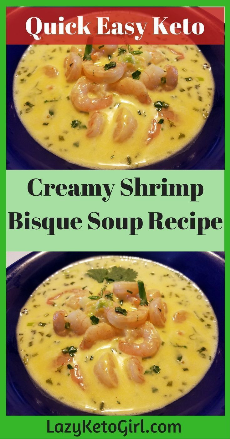 Shrimp Keto Soup
 Creamy Shrimp Bisque Soup Recipe Quick Easy Keto