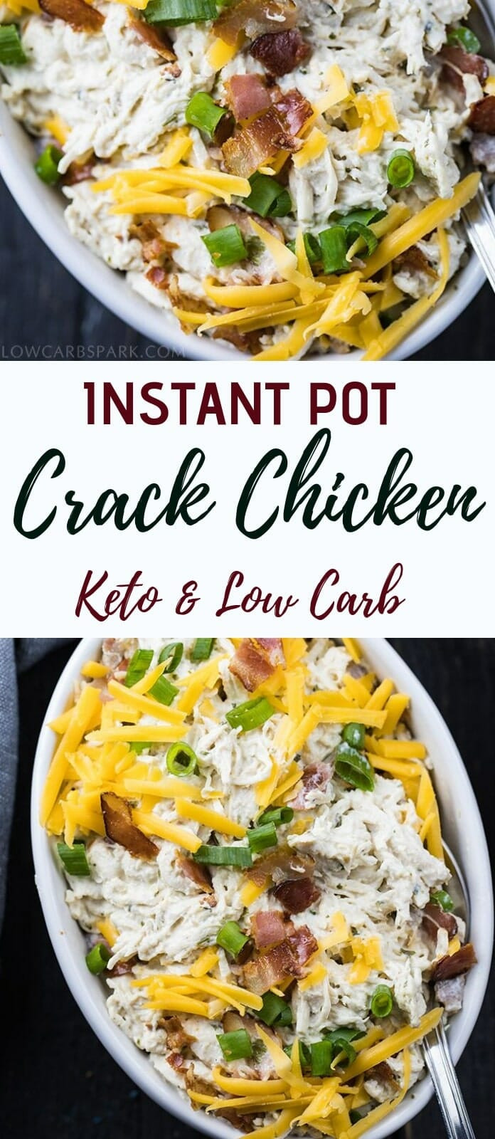 Slow Cooker Crack Chicken Keto
 Easy Crack Chicken Recipe Instant Pot or Slow Cooker