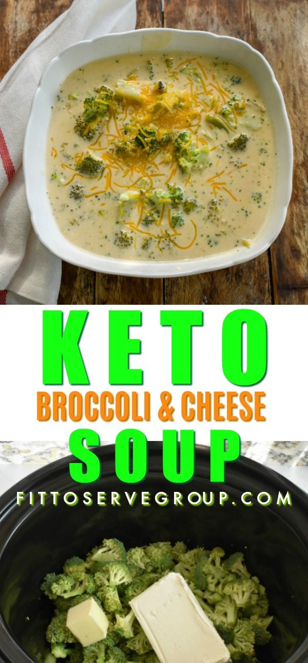 Slow Cooker Keto Broccoli Cheese Soup
 My keto broccoli cheese slow cooker soup is easy low in