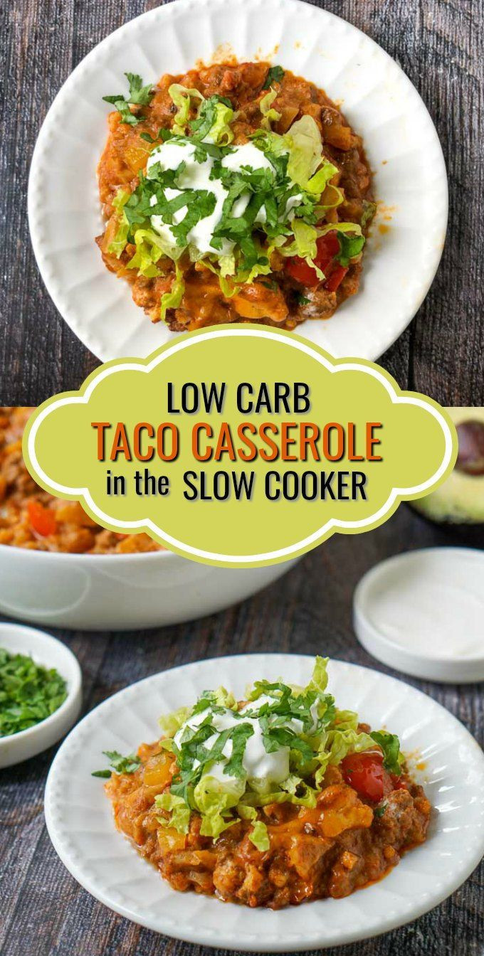 Slow Cooker Keto Recipes Ground Beef
 Slow Cooker Keto Taco Ground Beef Casserole low carb
