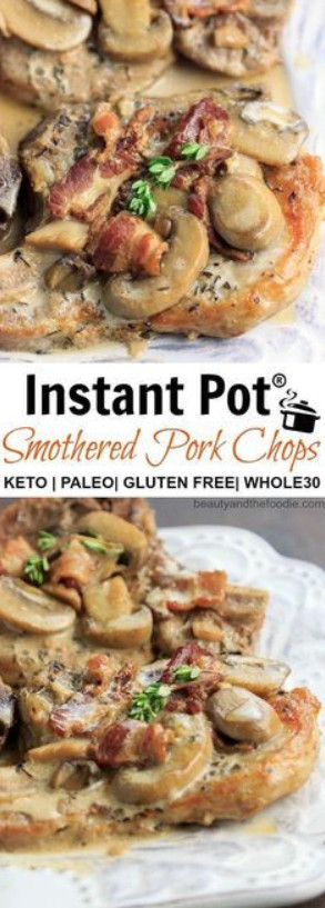 Smothered Pork Chops Crock Pot Keto
 INSTANT POT KETO SMOTHERED PORK CHOPS recipe