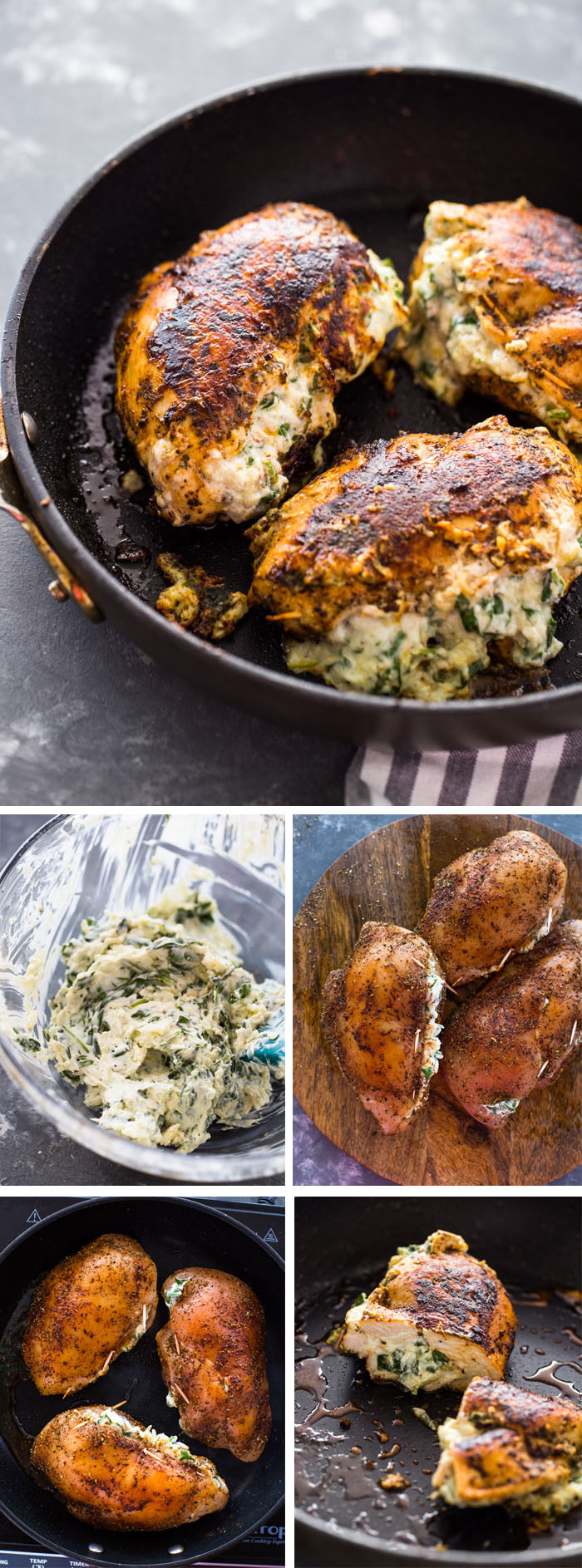 Spinach Stuffed Chicken Keto
 Cream Cheese Spinach Stuffed Chicken Low carb Keto