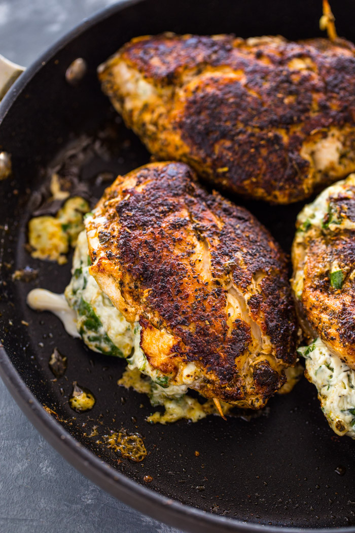 Spinach Stuffed Chicken Keto
 Cream Cheese Spinach Stuffed Chicken Low carb Keto