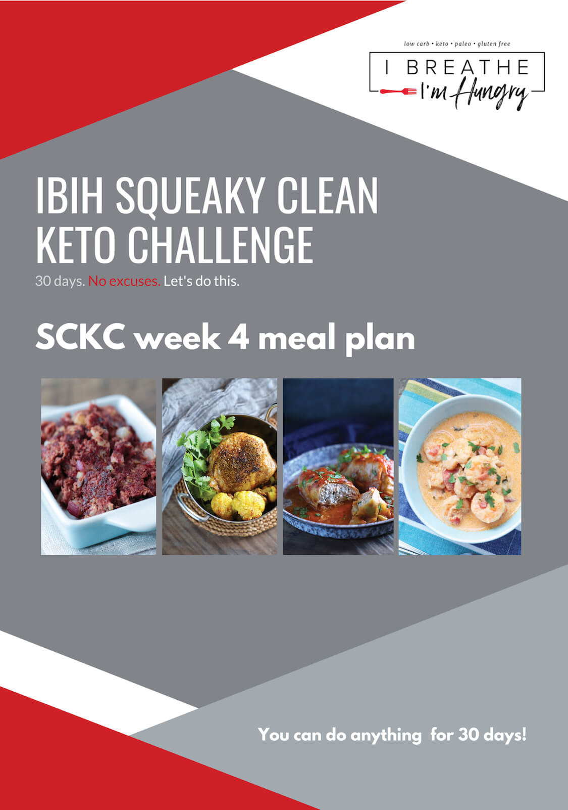 Squeaky Clean Keto
 Week 4 Squeaky Clean Keto Meal Plan SCKC