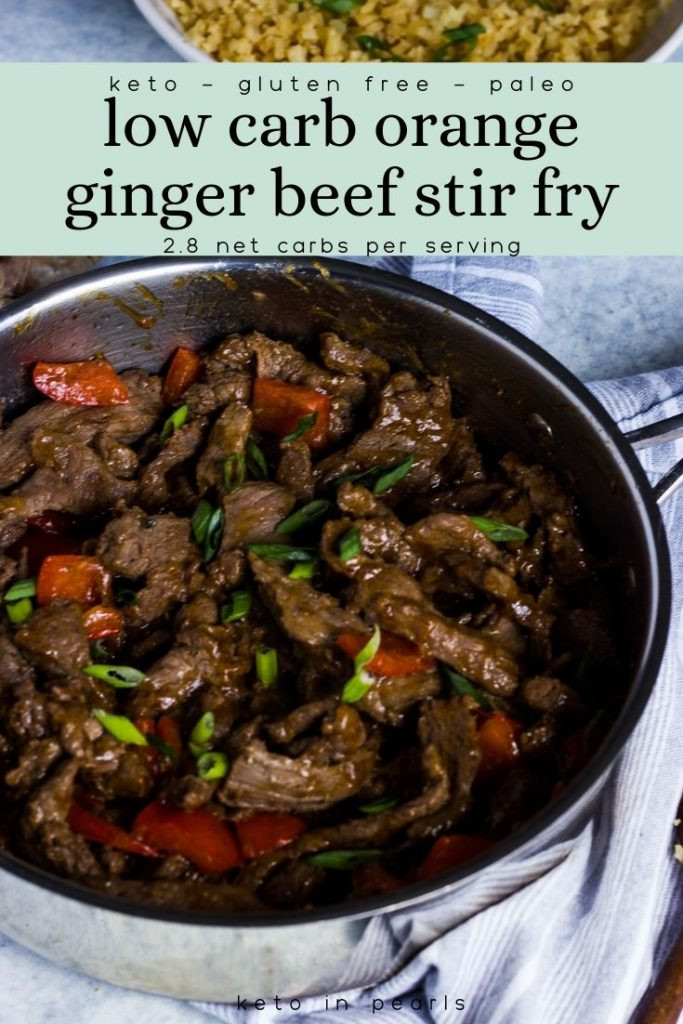 Stir Fry Recipes Beef Keto
 Low Carb Orange Ginger Beef Stir Fry