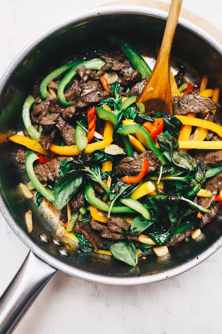 Stir Fry Recipes Beef Keto
 Paleo Thai Basil Beef Stir Fry Pad Gra Prow Whole30