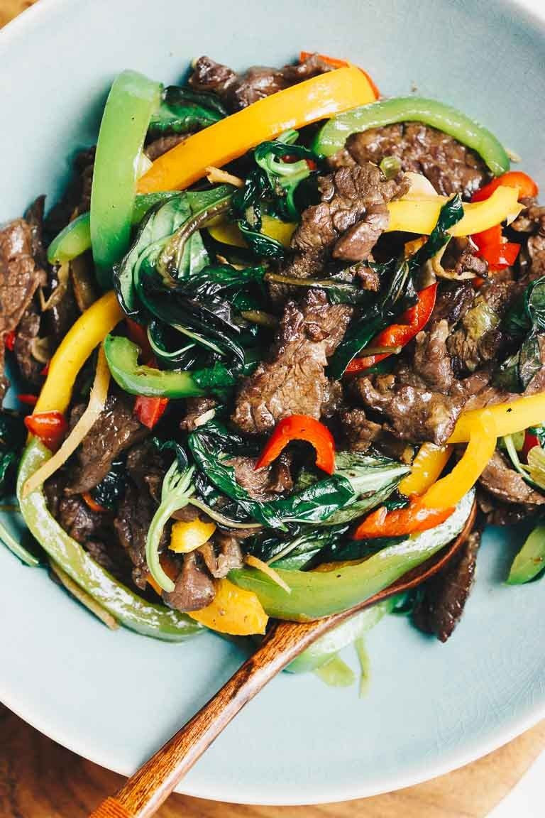 Stir Fry Recipes Beef Keto
 Paleo Thai Basil Beef Stir Fry Pad Gra Prow Whole30