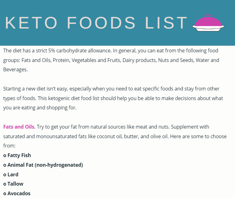 Strict Keto Diet Food List
 Printable Keto Food List Everything Keto Diet