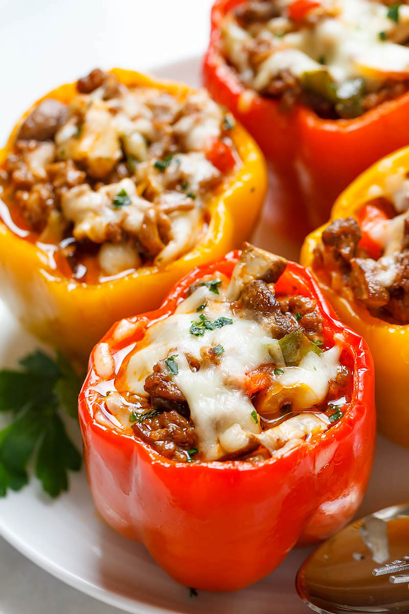 Stuff Peppers With Ground Beef Keto
 Cheese Steak Stuffed Peppers Recipe – Keto Low Carb