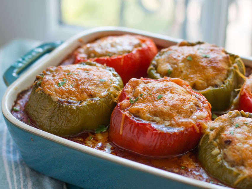 Stuff Peppers With Ground Beef Keto
 Low Carb Keto Stuffed Bell Peppers