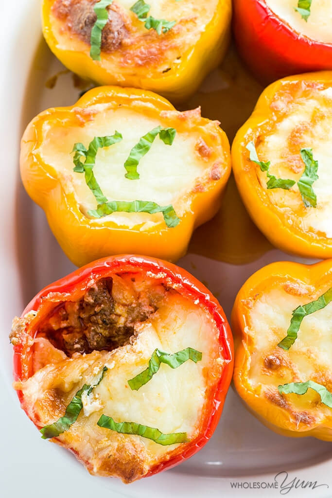 Stuffed Bell Peppers Ground Beef Keto
 Keto Low Carb Lasagna Stuffed Peppers Recipe VIDEO